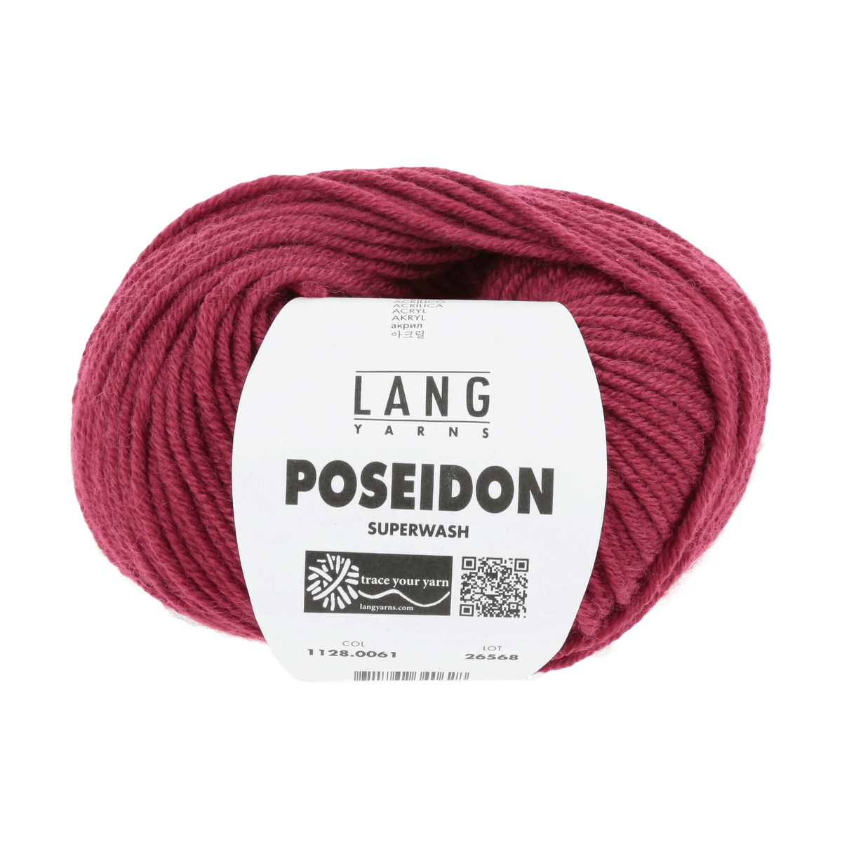 Lang Yarns Knitting Pattern Small - 12 balls / burgundy 1128.0061 SASCHA Unisex cardigan Pattern Bundle in Poseidon by LANGYARNS | Punto 59-008