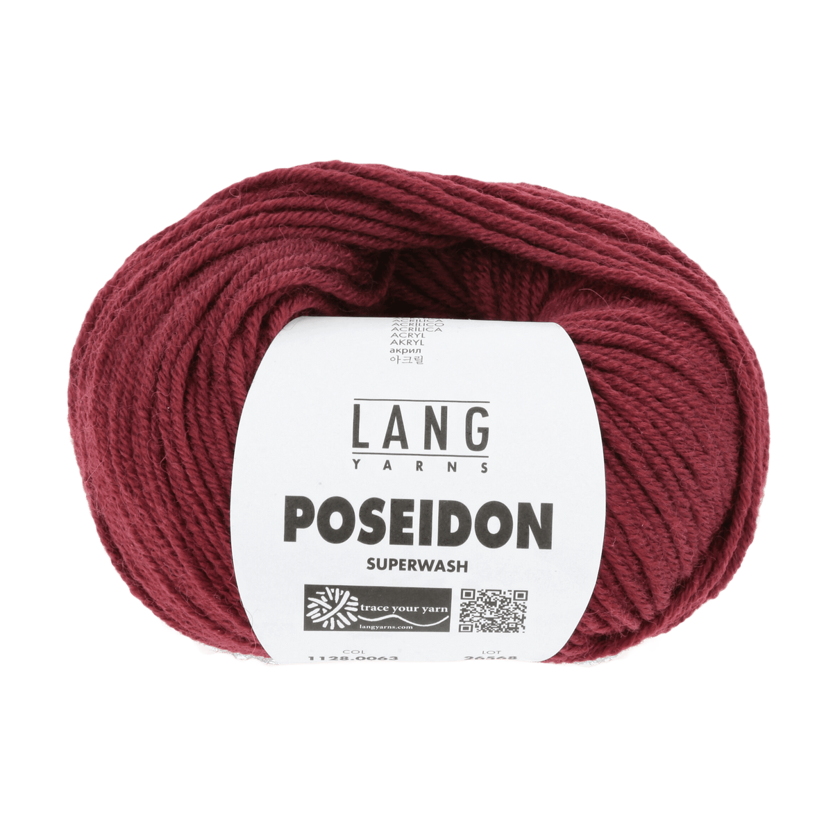 Lang Yarns Knitting Pattern Small - 12 balls / dark red 1128.0063 SASCHA Unisex cardigan Pattern Bundle in Poseidon by LANGYARNS | Punto 59-008