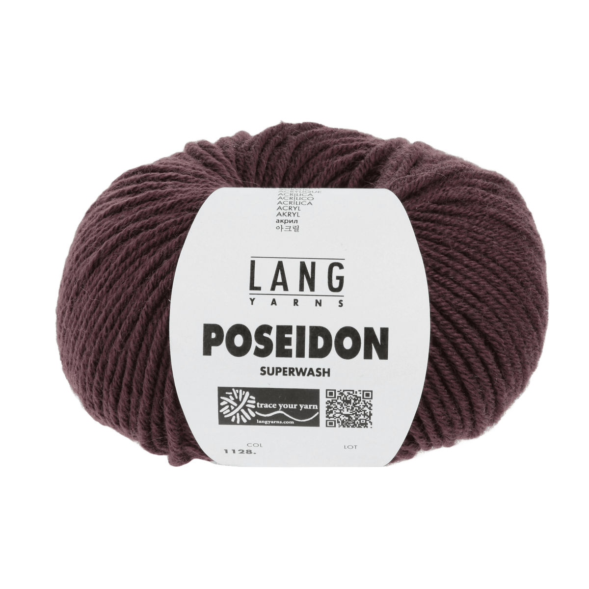 Lang Yarns Knitting Pattern Small - 12 balls / eggplant 1128.0090 SASCHA Unisex cardigan Pattern Bundle in Poseidon by LANGYARNS | Punto 59-008