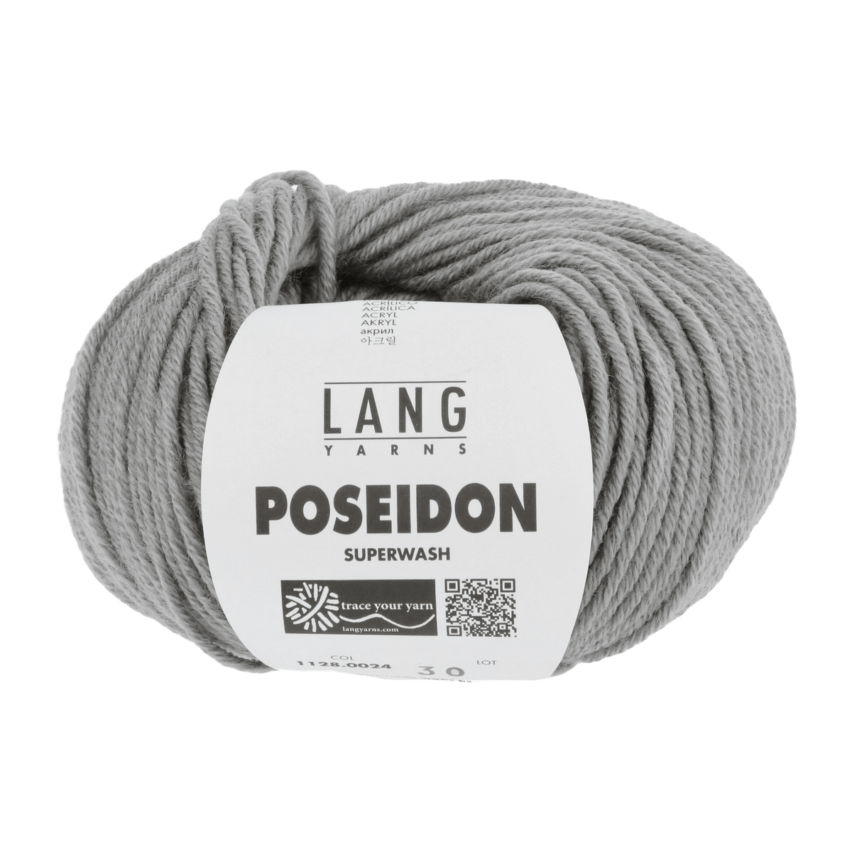 Lang Yarns Knitting Pattern Small - 12 balls / grey 1128.0024 SASCHA Unisex cardigan Pattern Bundle in Poseidon by LANGYARNS | Punto 59-008