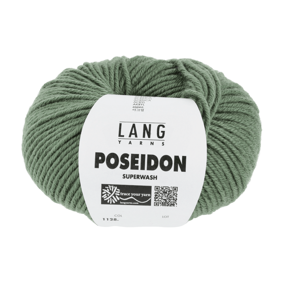 Lang Yarns Knitting Pattern Small - 12 balls / ivy 1128.0091 SASCHA Unisex cardigan Pattern Bundle in Poseidon by LANGYARNS | Punto 59-008