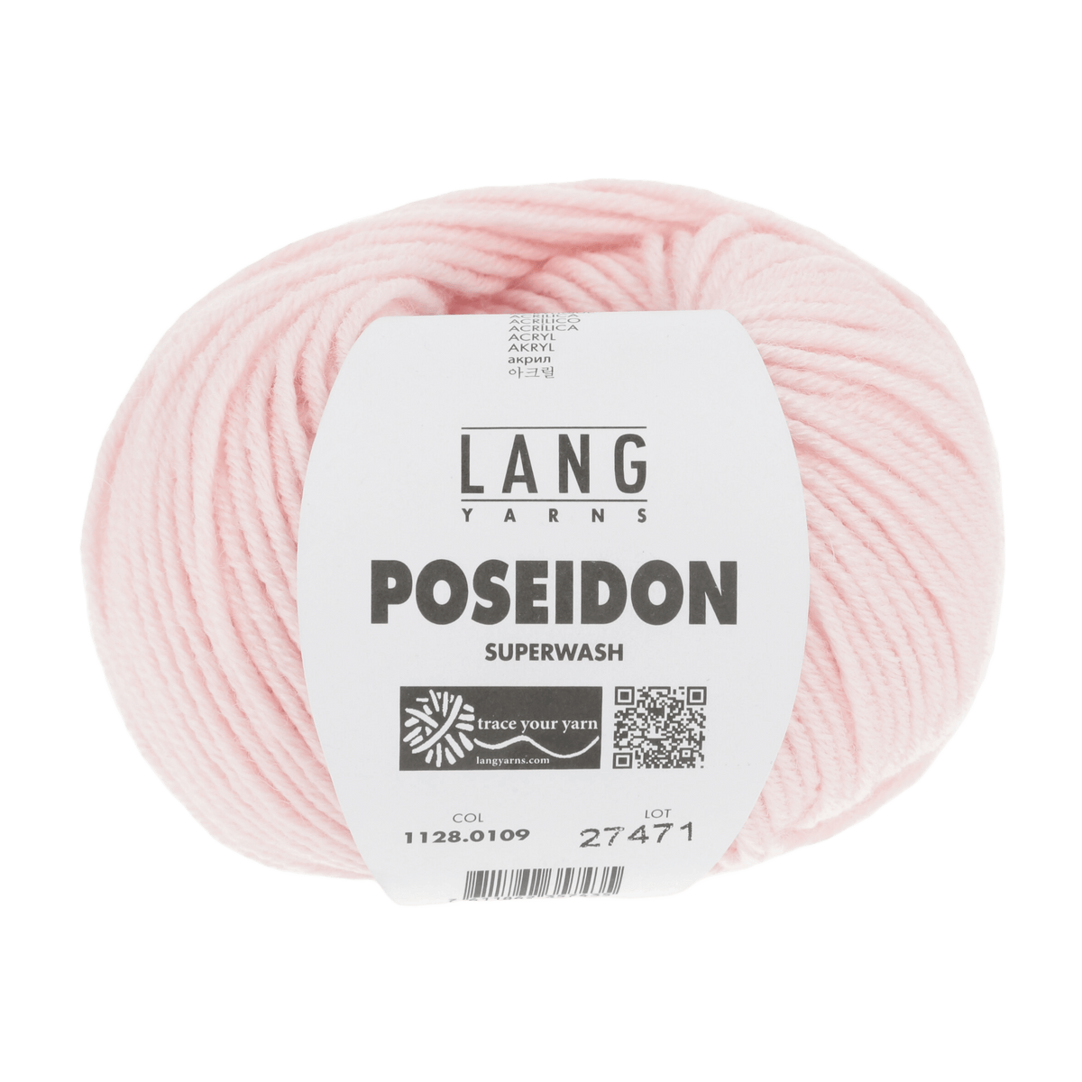 Lang Yarns Knitting Pattern Small - 12 balls / light rose 1128.0109 SASCHA Unisex cardigan Pattern Bundle in Poseidon by LANGYARNS | Punto 59-008