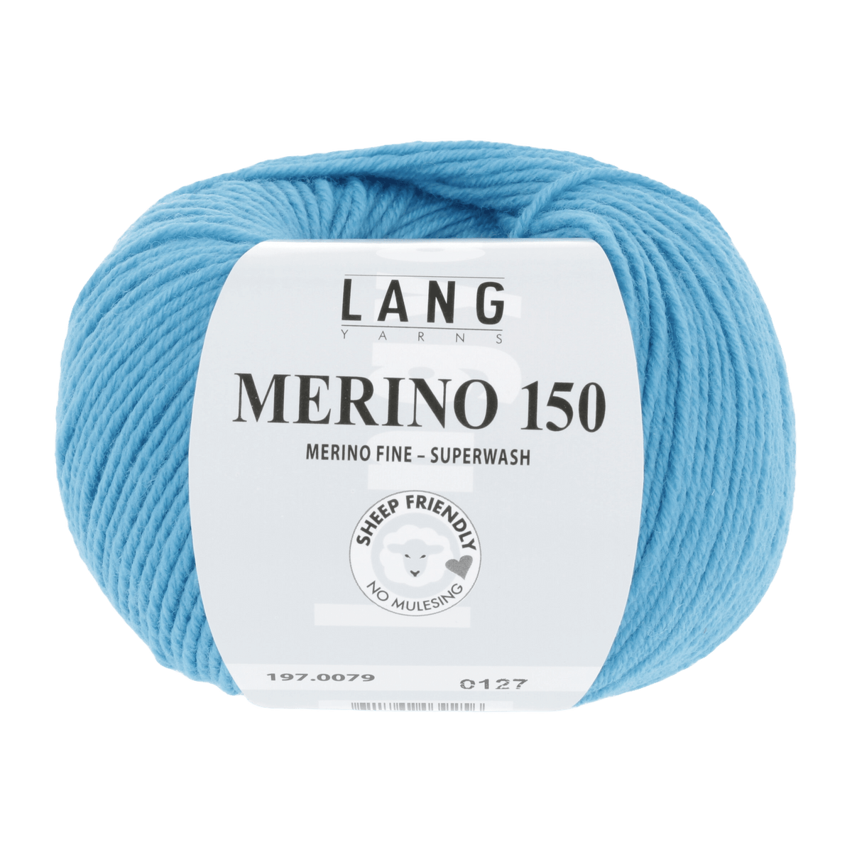 Lang Yarns Knitting Pattern Small - 12 balls / light turquoise 197.0079 Sweater Pattern Bundle in MERINO 150 by LANGYARNS | Punto 55-010