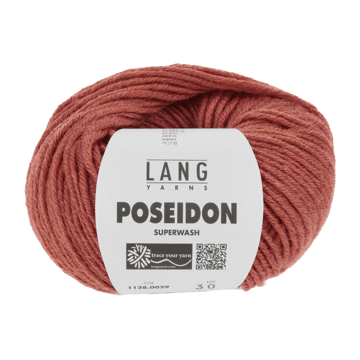 Lang Yarns Knitting Pattern Small - 12 balls / melon 1128.0029 SASCHA Unisex cardigan Pattern Bundle in Poseidon by LANGYARNS | Punto 59-008