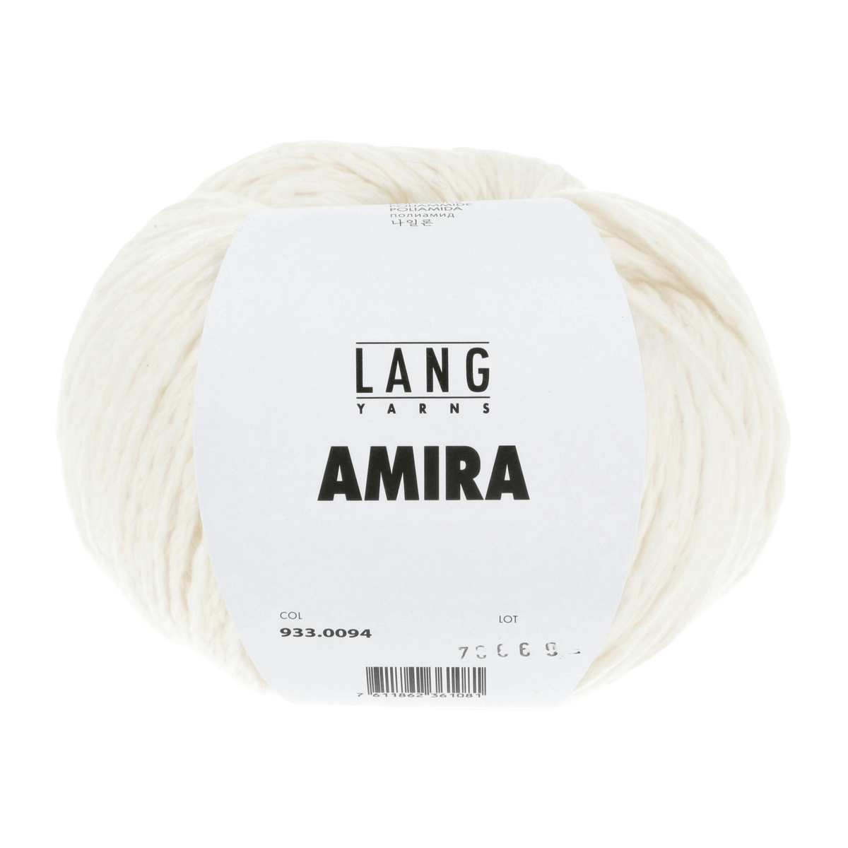 Lang Yarns Knitting Pattern Small - 12 balls / offwhite 933.0094 SOPHIA Vest with hood Pattern Bundle in Amira by LANGYARNS | Fatto a Mano 280-013