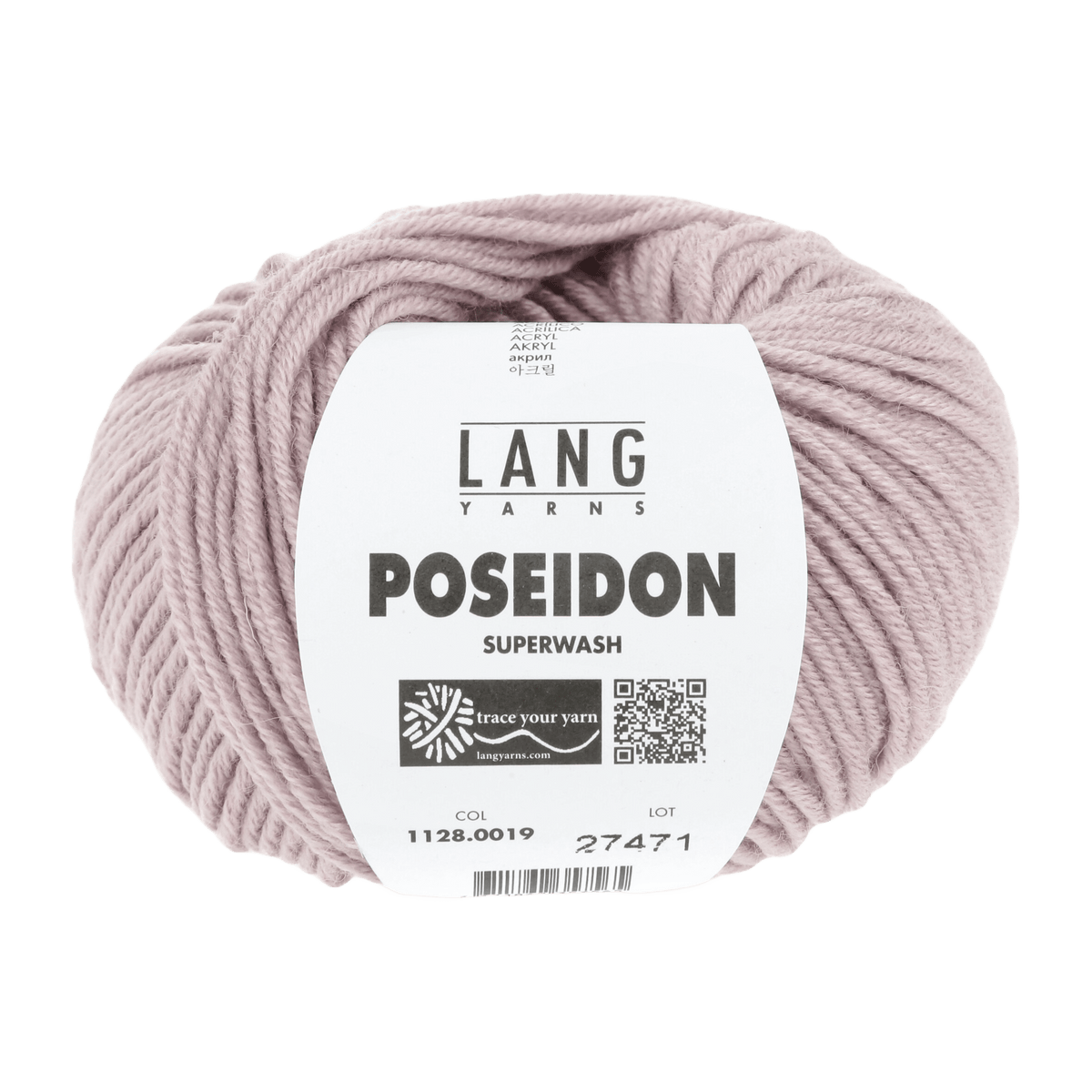 Lang Yarns Knitting Pattern Small - 12 balls / rosé 1128.0019 SASCHA Unisex cardigan Pattern Bundle in Poseidon by LANGYARNS | Punto 59-008