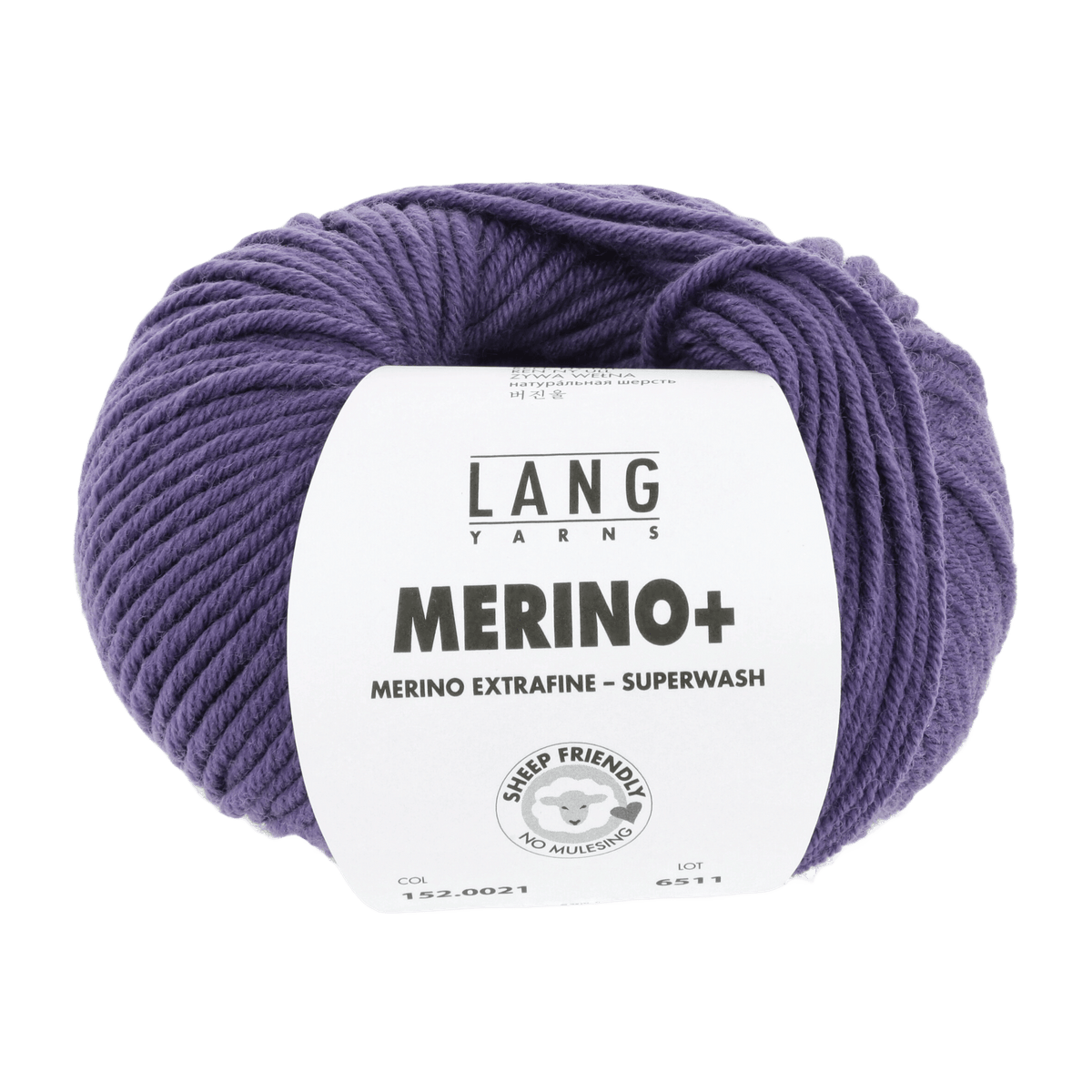 Lang Yarns Knitting Pattern Small - 13 balls / cobalt 152.0021 Sweater Pattern Bundle in Merinoplus by LANGYARNS | Punto 55-002