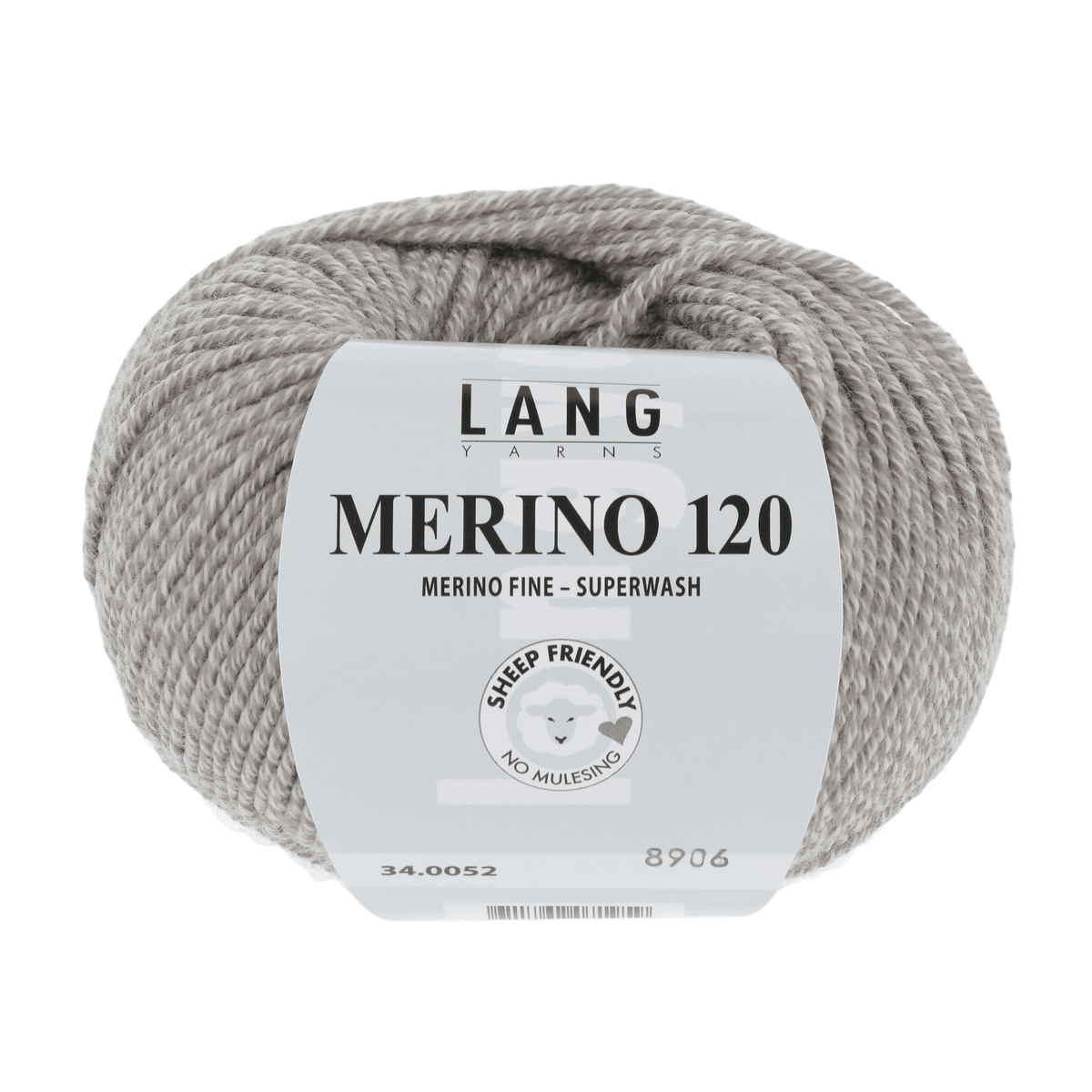 Lang Yarns Knitting Pattern Small - 13 balls / white/beige mouliné 34.0052 COREY Cardigan Pattern Bundle in Merino 120 by LANGYARNS | Fatto a Mano 282-048