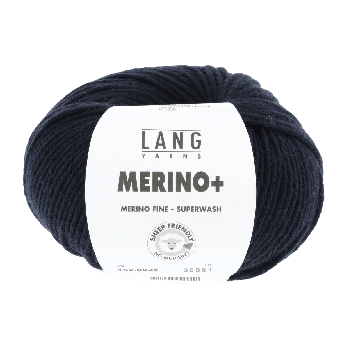 Lang Yarns Knitting Pattern Small - 14 balls / navy 152.0025 Sweater Pattern Bundle in Merinoplus by LANGYARNS | Punto 55-006
