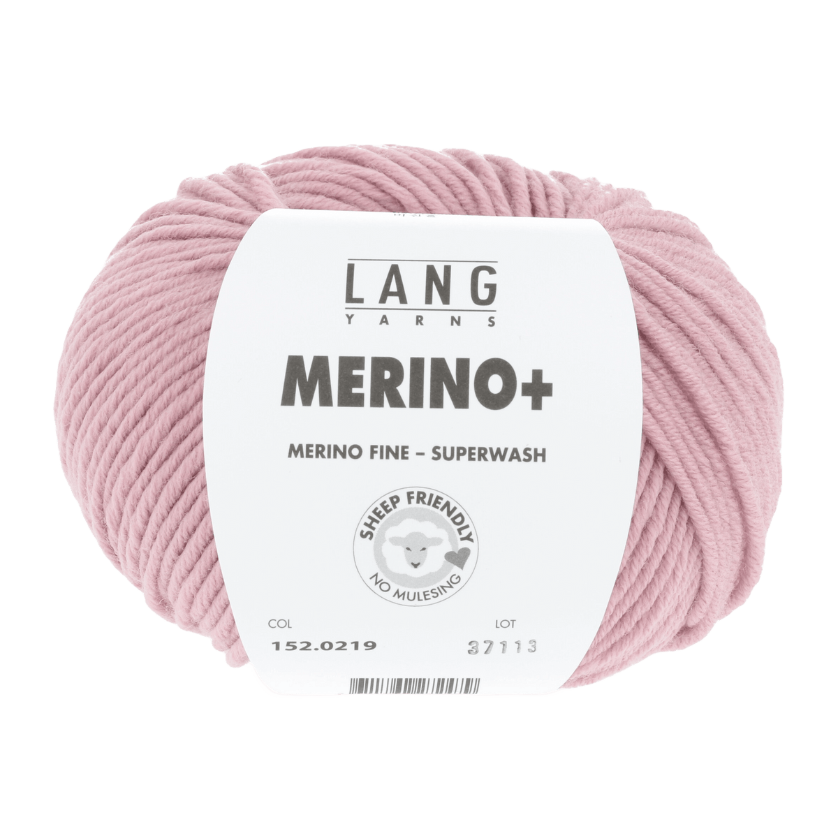 Lang Yarns Knitting Pattern Small - 14 balls / rosé 152.0219 Sweater Pattern Bundle in Merinoplus by LANGYARNS | Punto 55-006