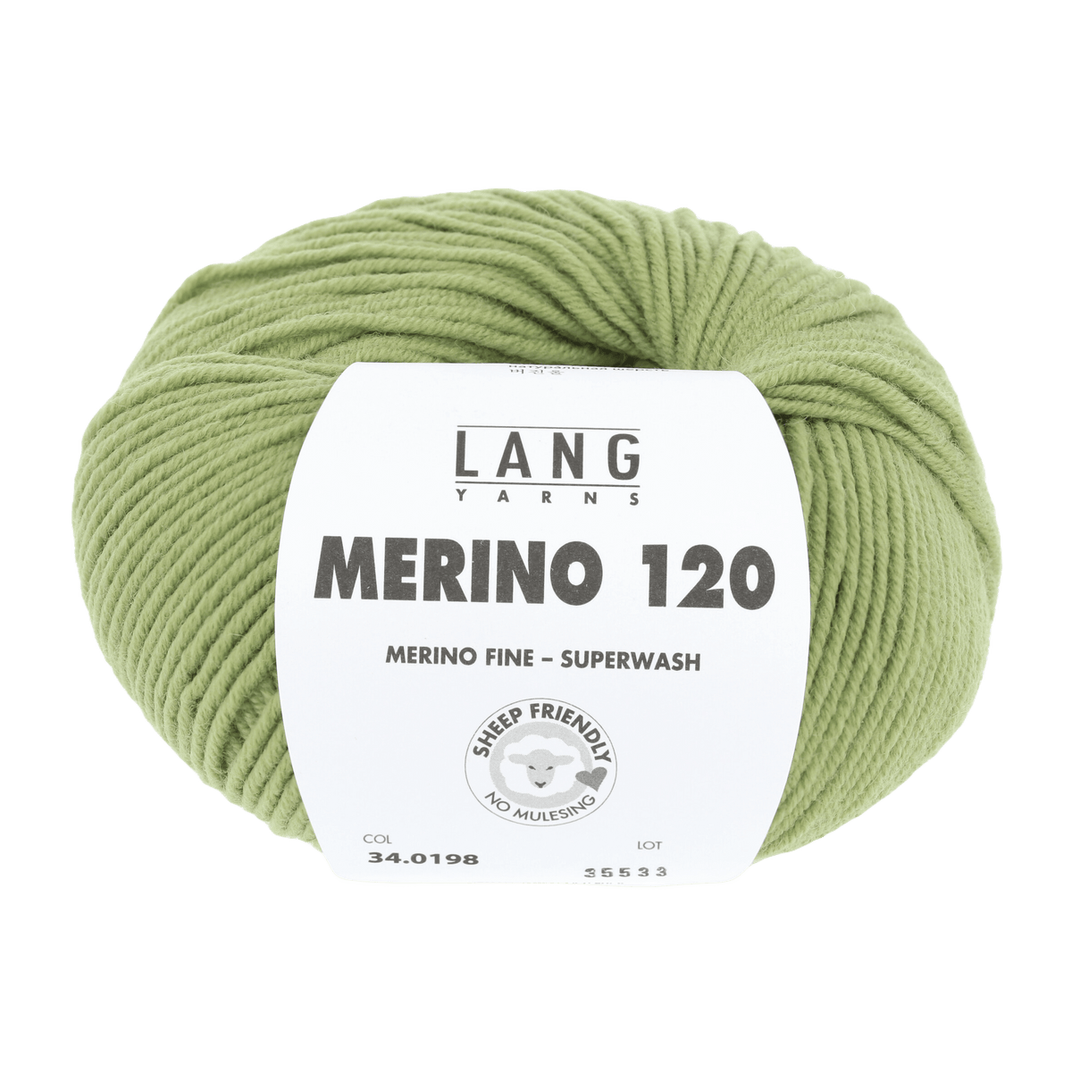 Lang Yarns Knitting Pattern Small - 15 balls / light olive 34.0198 Men's sweater Pattern Bundle in MERINO 120 by LANGYARNS | Punto 55-003