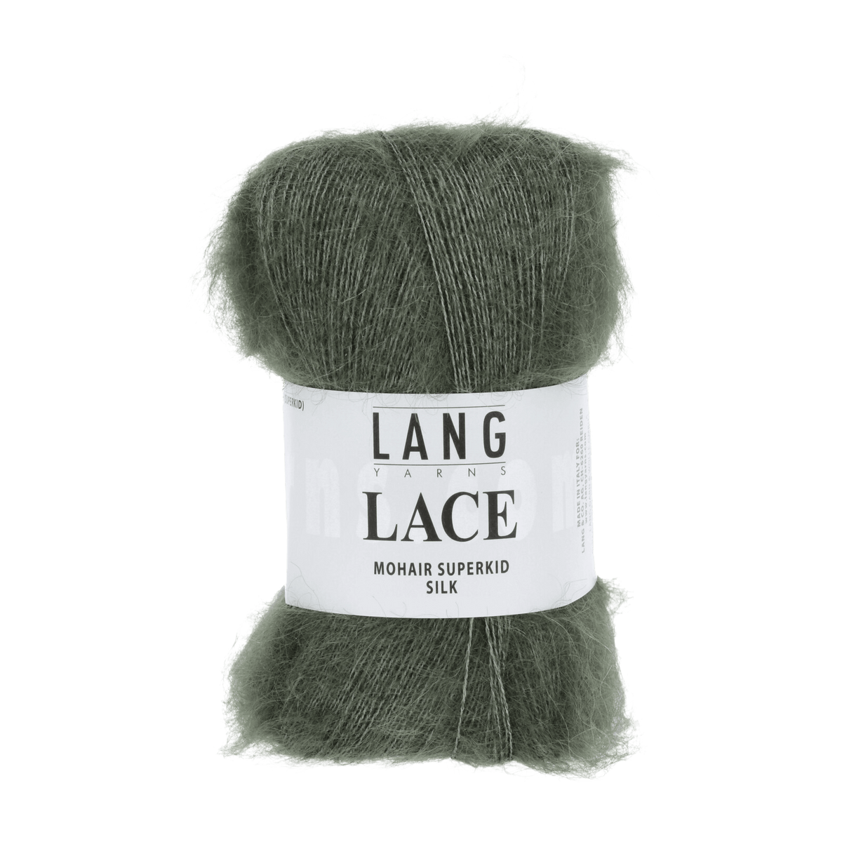 Lang Yarns Knitting Pattern Small - 15 balls / olive 992.0098 GITTE Top down sweater Pattern Bundle in LACE by LANGYARNS | Fatto a Mano 278-001