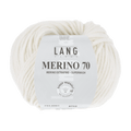 Lang Yarns Knitting Pattern Small - 15 balls / white 733.0001 Cardigan Pattern Bundle in MERINO 70 by LANGYARNS | Punto 55-008