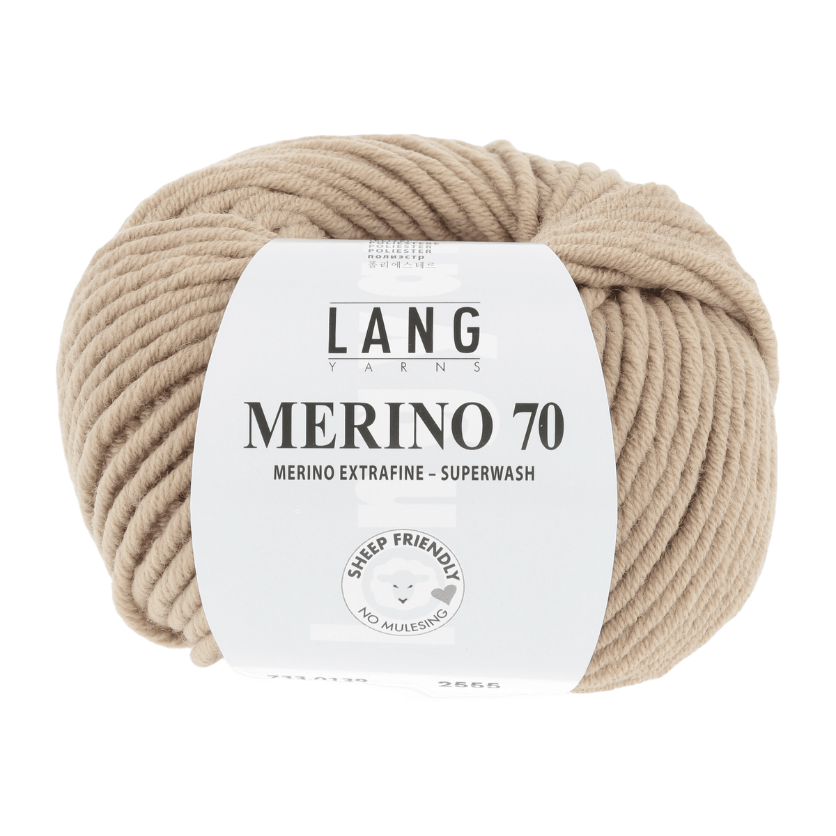 Lang Yarns Knitting Pattern Small - 17 balls / camel 733.0139 Sweater Pattern Bundle in MERINO 70 by LANGYARNS | Punto 55-005