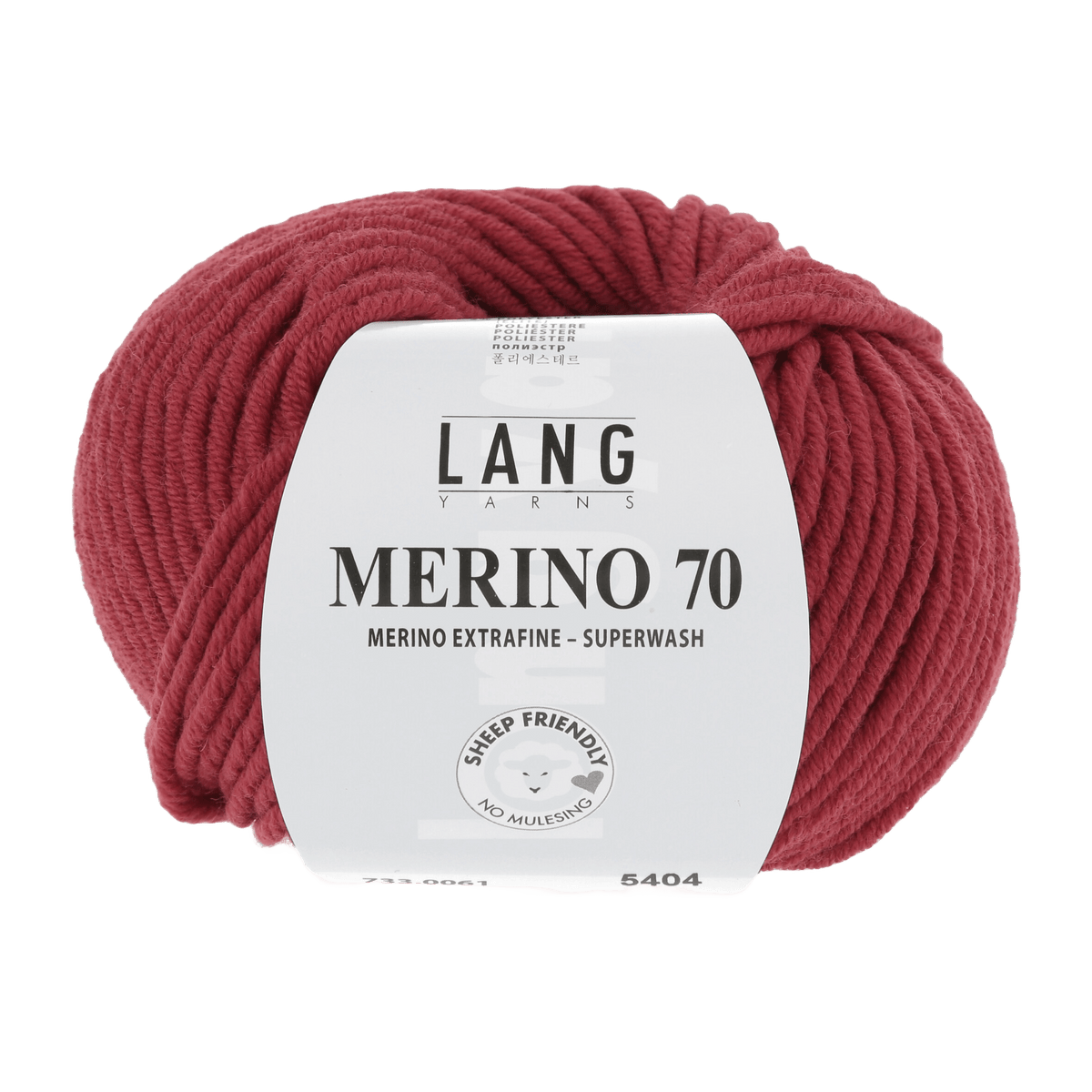 Lang Yarns Knitting Pattern Small - 17 balls / chianti 733.0061 Sweater Pattern Bundle in MERINO 70 by LANGYARNS | Punto 55-005