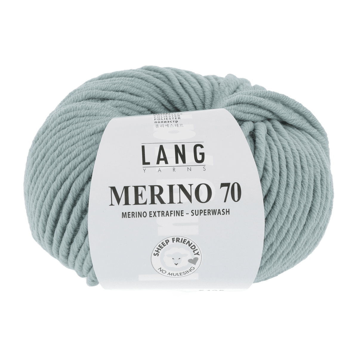 Lang Yarns Knitting Pattern Small - 17 balls / dark mint 733.0072 Sweater Pattern Bundle in MERINO 70 by LANGYARNS | Punto 55-005