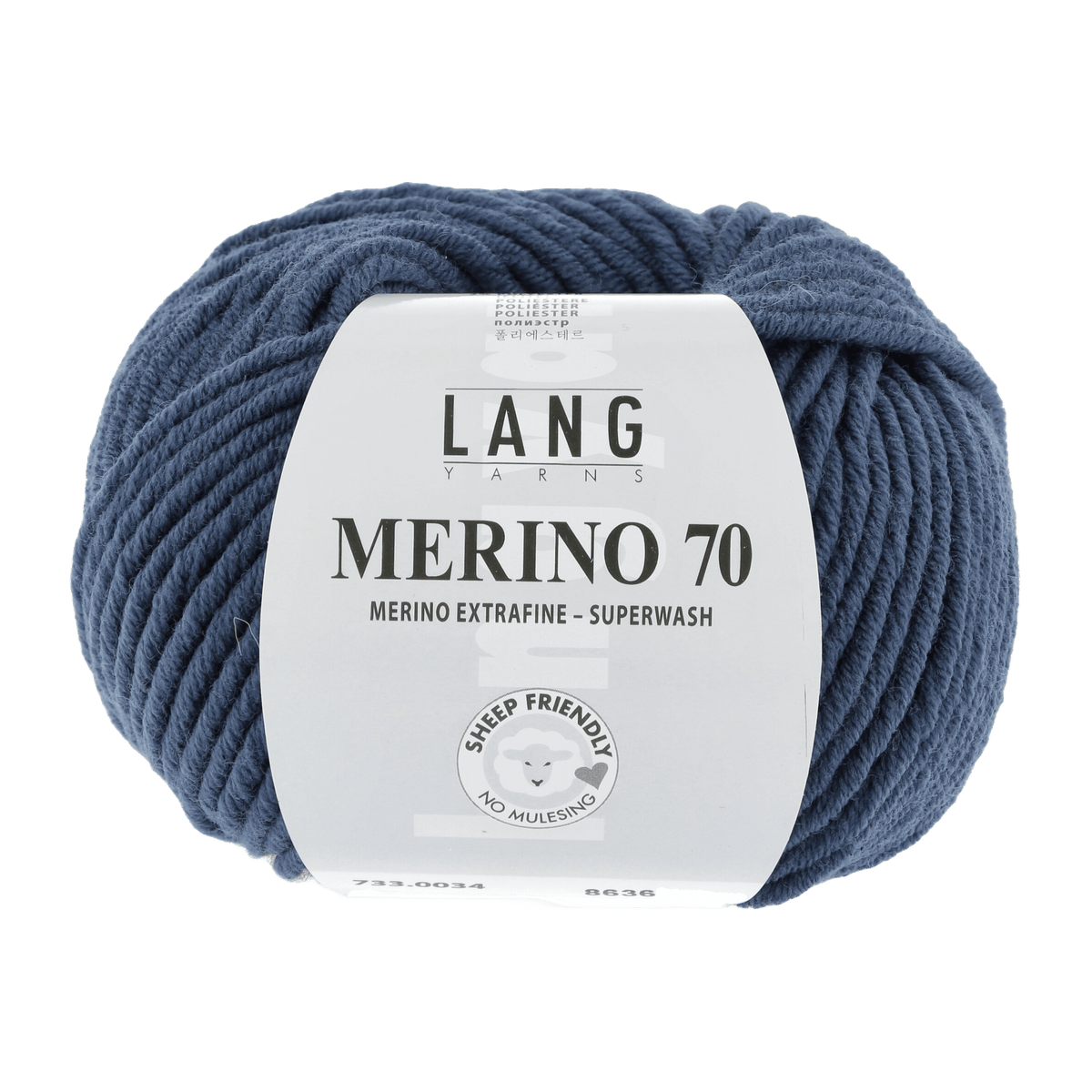 Lang Yarns Knitting Pattern Small - 17 balls / jeans 733.0034 Sweater Pattern Bundle in MERINO 70 by LANGYARNS | Punto 55-005