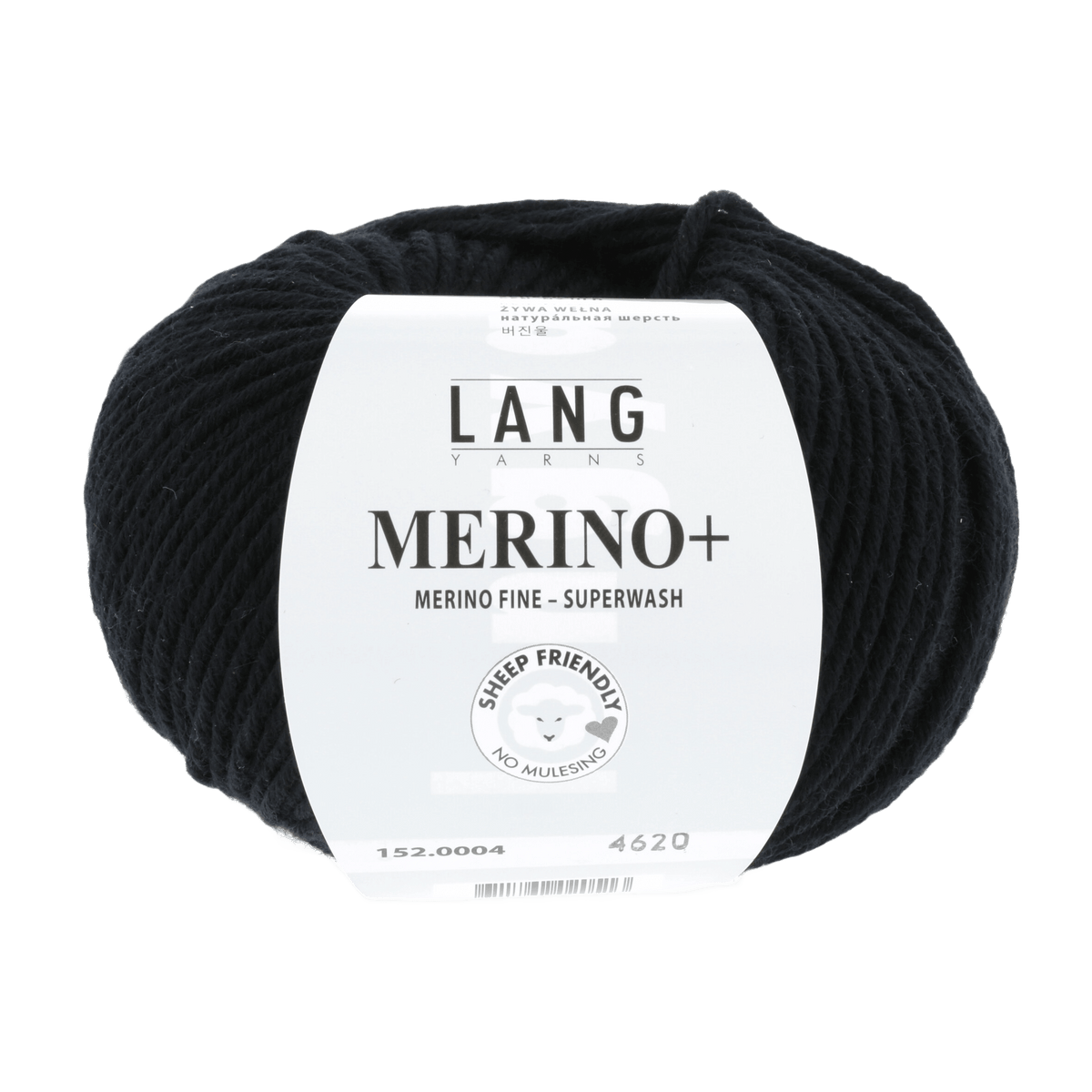 Lang Yarns Knitting Pattern Small - 18 balls / black 152.0004 Cardigan Pattern Bundle in Merinoplus by LANGYARNS | Punto 55-012