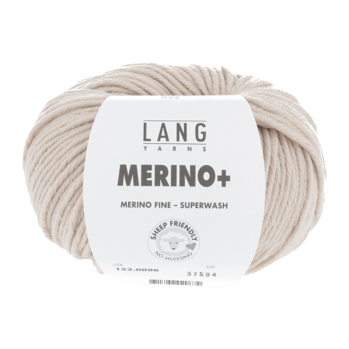 Lang Yarns Knitting Pattern Small - 18 balls / light beige 152.0096 Cardigan Pattern Bundle in Merinoplus by LANGYARNS | Punto 55-012