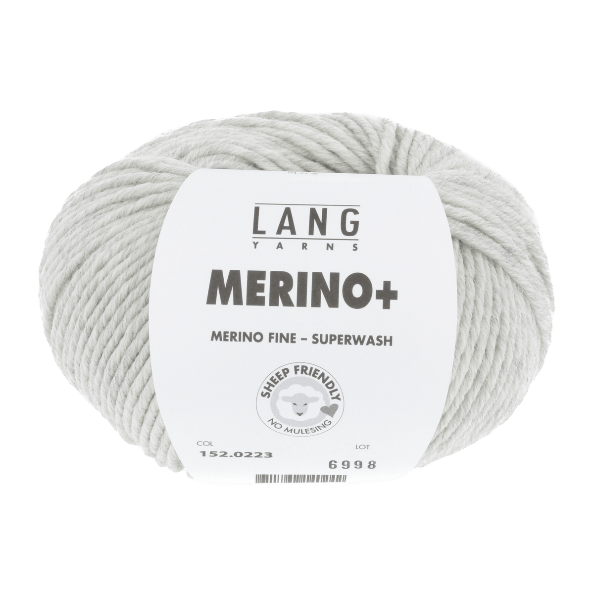 Lang Yarns Knitting Pattern Small - 18 balls / light grey mélange 152.0223 Cardigan Pattern Bundle in Merinoplus by LANGYARNS | Punto 55-012