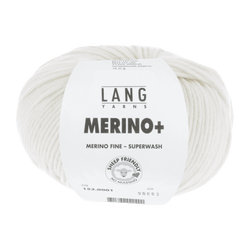 Lang Yarns Knitting Pattern Small - 18 balls / white 152.0001 Cardigan Pattern Bundle in Merinoplus by LANGYARNS | Punto 55-012