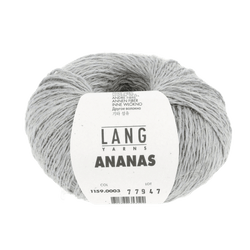 Lang Yarns Knitting Pattern Small - 3 balls / grey 1159.0003 ANKEA Short-sleeved sweater Pattern Bundle in Ananas by LANGYARNS | Fatto a Mano 284-019