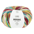 Lang Yarns Knitting Pattern Small - 3 balls / red/turquoise/yellow/green MOLLY Slipover Pattern Bundle in Mosaic by LANGYARNS | Punto 84-042