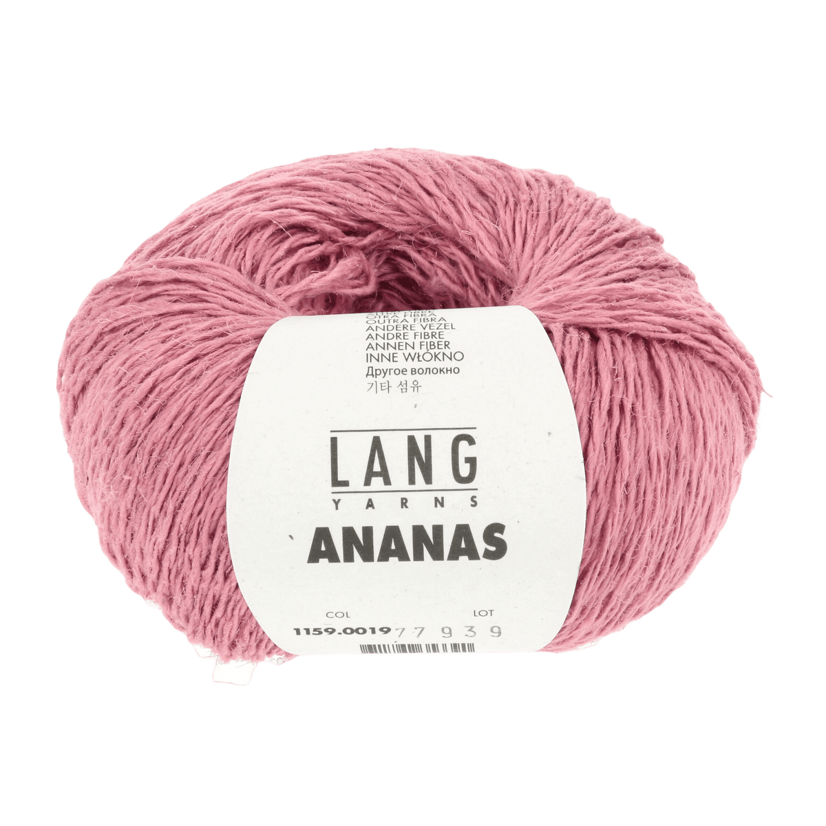 Lang Yarns Knitting Pattern Small - 3 balls / rosé 1159.0019 ANKEA Short-sleeved sweater Pattern Bundle in Ananas by LANGYARNS | Fatto a Mano 284-019