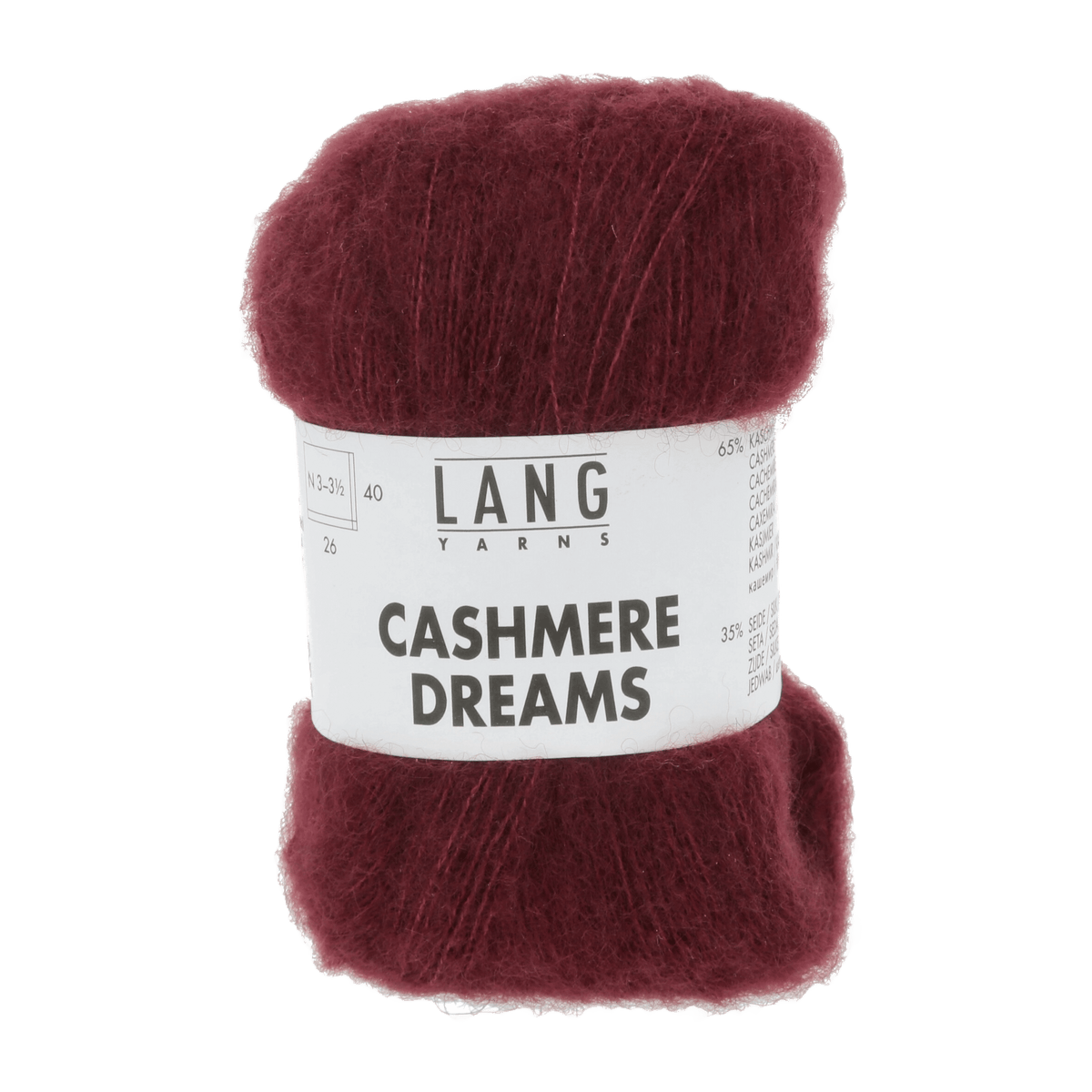 Lang Yarns Knitting Pattern Small - 4 balls / bordeaux 1085.0064 EMKE Sweater Pattern Bundle in Cashmere Dreams by LANGYARNS | Punto 78-004