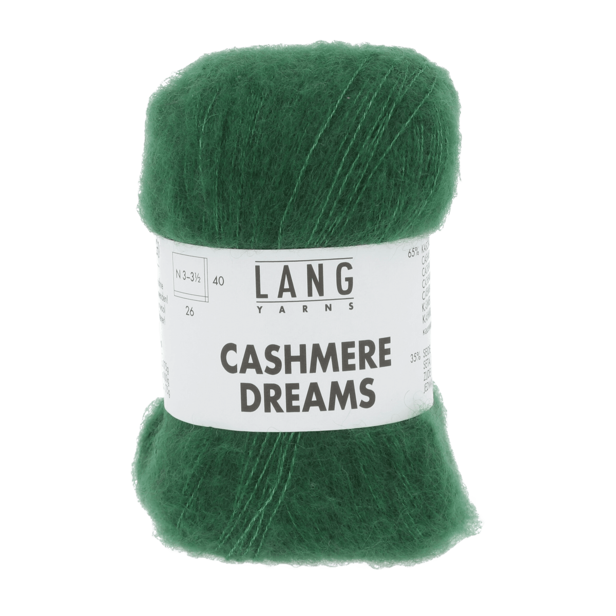 Lang Yarns Knitting Pattern Small - 4 balls / dark green 1085.0018 EMKE Sweater Pattern Bundle in Cashmere Dreams by LANGYARNS | Punto 78-004