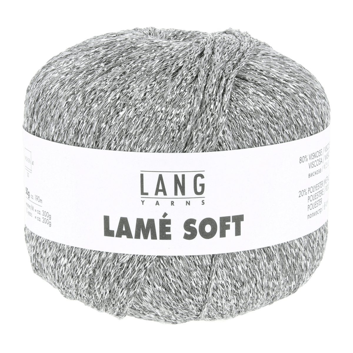 Lang Yarns Knitting Pattern Small - 4 balls / gray 56.0024 Grace Top Pattern Bundle in Lam� Soft by LANGYARNS | Fatto a Mano 288-036