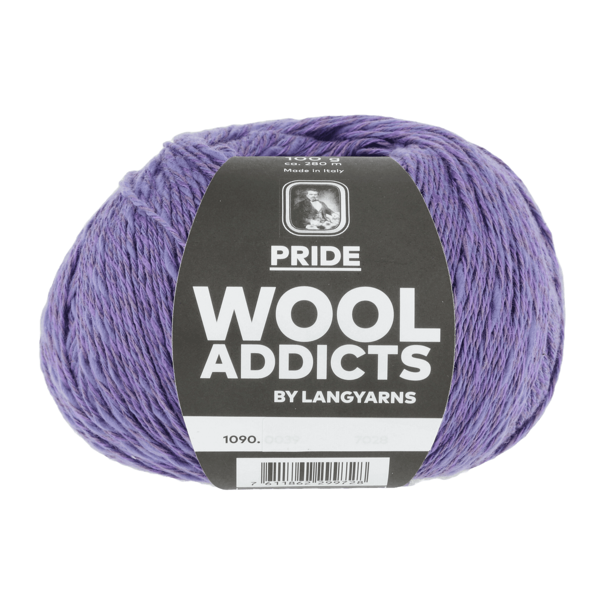 Lang Yarns Knitting Pattern Small - 4 balls / LAVENDER 1090.0047 KEEP SMILING Sweater Pattern Bundle in PRIDE by LANGYARNS | WOOLADDICTS #10-011