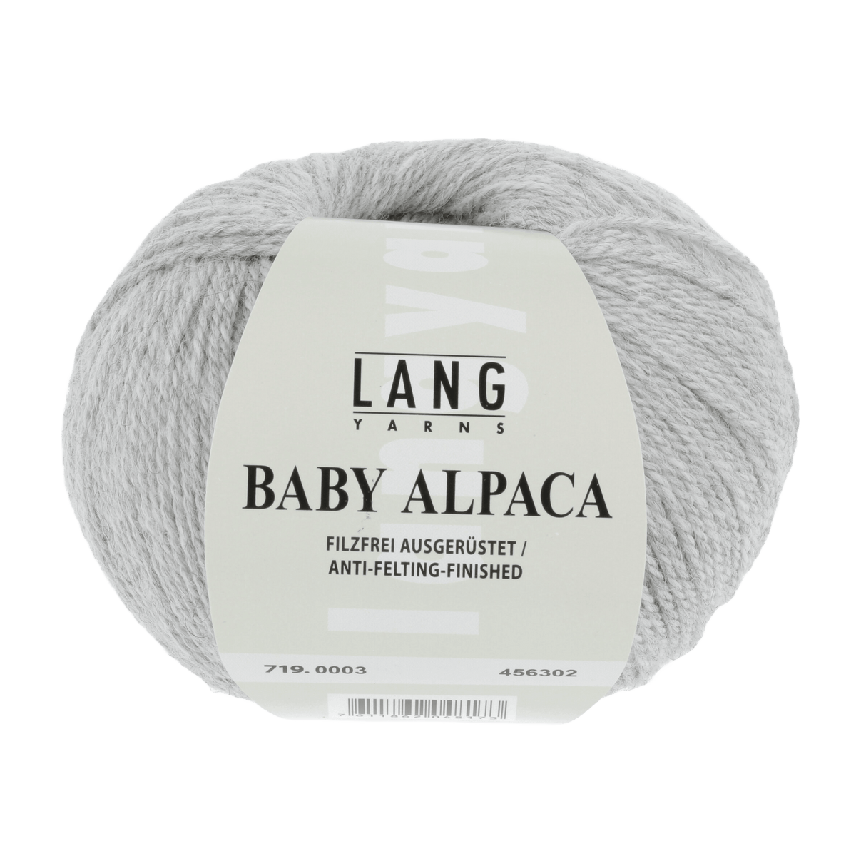 Lang Yarns Knitting Pattern Small - 4 balls / light grey mélange 719.0003 CHARLOTTA Cardigan Pattern Bundle in Baby Alpaca by LANGYARNS | Punto 76-007