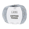 Lang Yarns Knitting Pattern Small - 4 balls / light jeans 1178.0033 CHRISTINE Top down short-sleeve sweater Pattern Bundle in Cotton Tweed by LANGYARNS | Punto 90-008