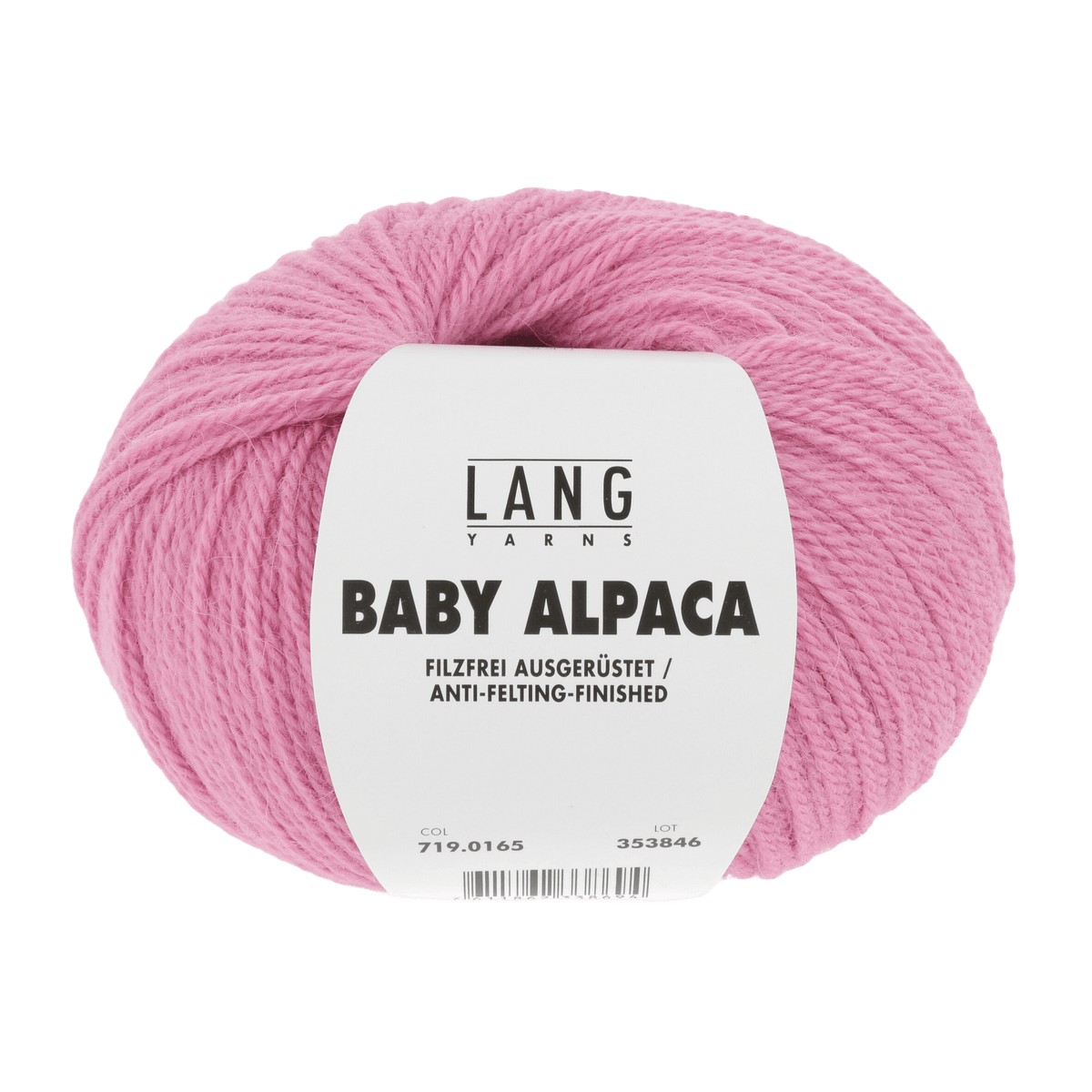 Lang Yarns Knitting Pattern Small - 4 balls / light pink 719.0165 CHARLOTTA Cardigan Pattern Bundle in Baby Alpaca by LANGYARNS | Punto 76-007
