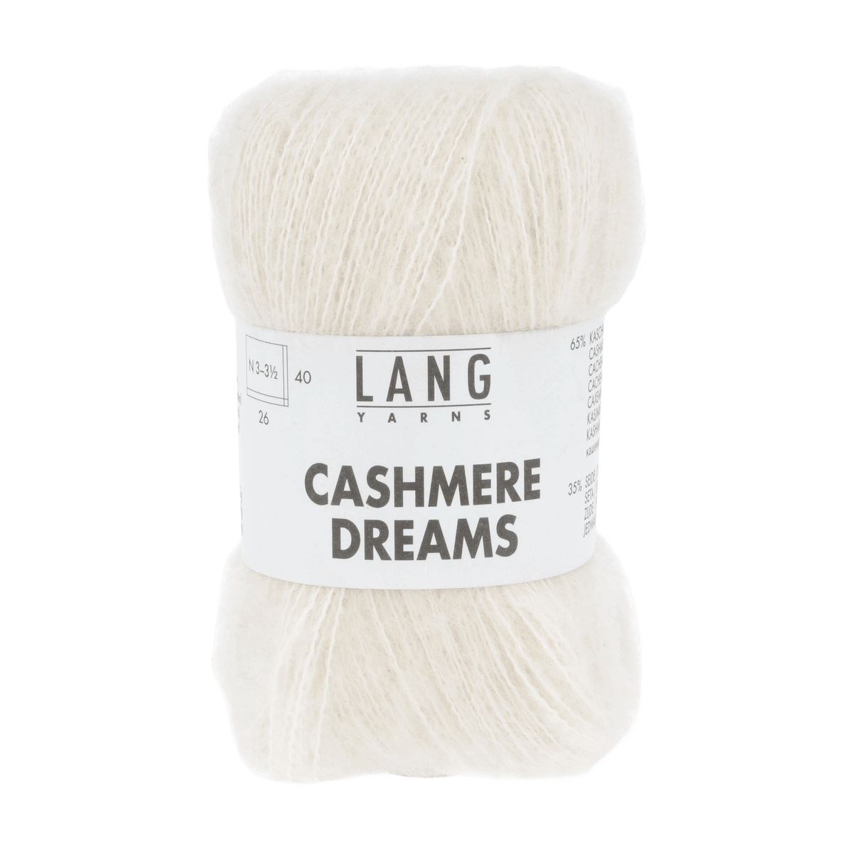 Lang Yarns Knitting Pattern Small - 4 balls / offwhite 1085.0094 EMKE Sweater Pattern Bundle in Cashmere Dreams by LANGYARNS | Punto 78-004