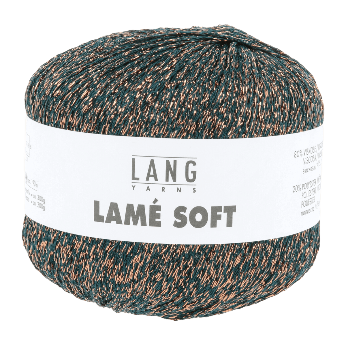 Lang Yarns Knitting Pattern Small - 4 balls / petrol 56.0088 Grace Top Pattern Bundle in Lam� Soft by LANGYARNS | Fatto a Mano 288-036