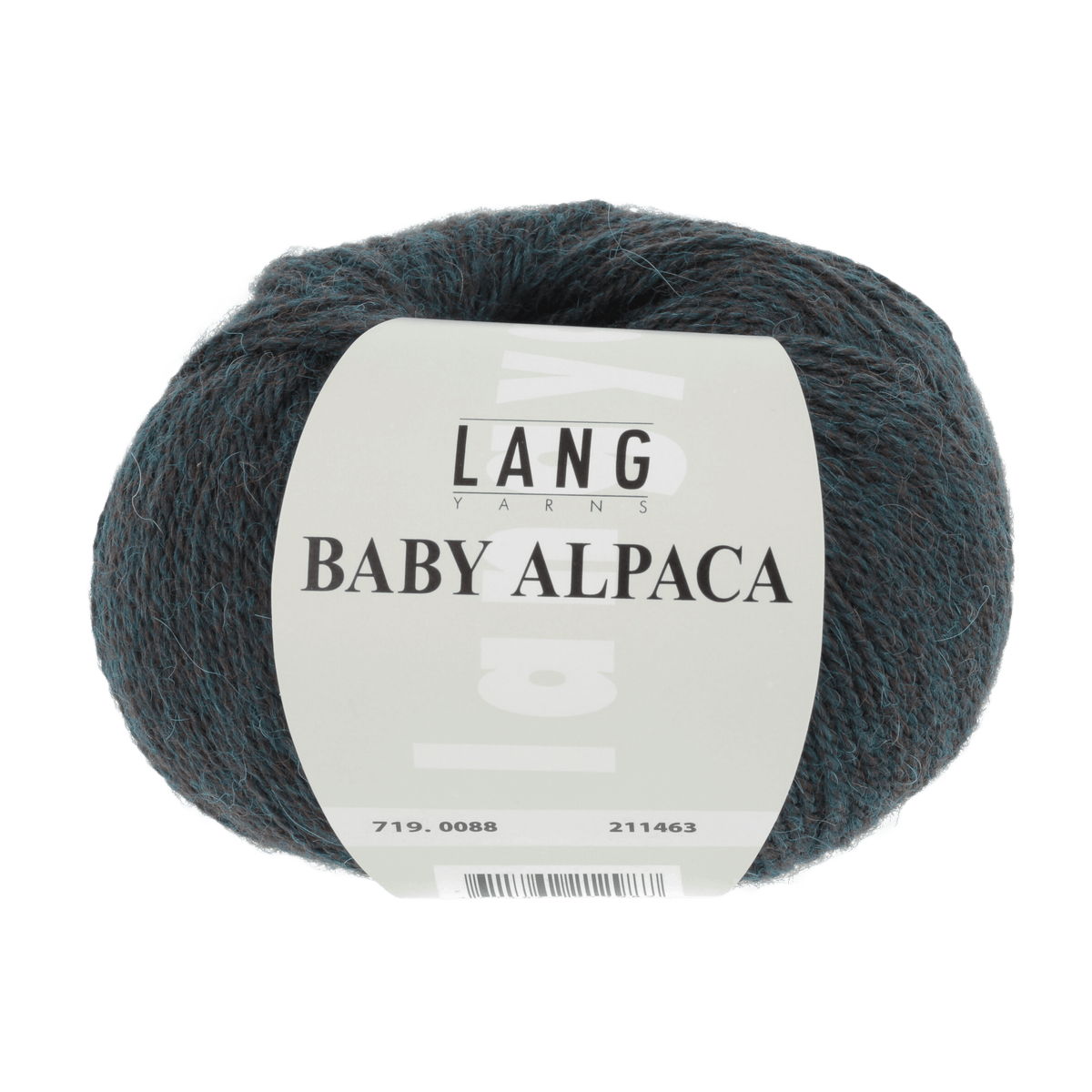 Lang Yarns Knitting Pattern Small - 4 balls / petrol mélange 719.0088 CHARLOTTA Cardigan Pattern Bundle in Baby Alpaca by LANGYARNS | Punto 76-007