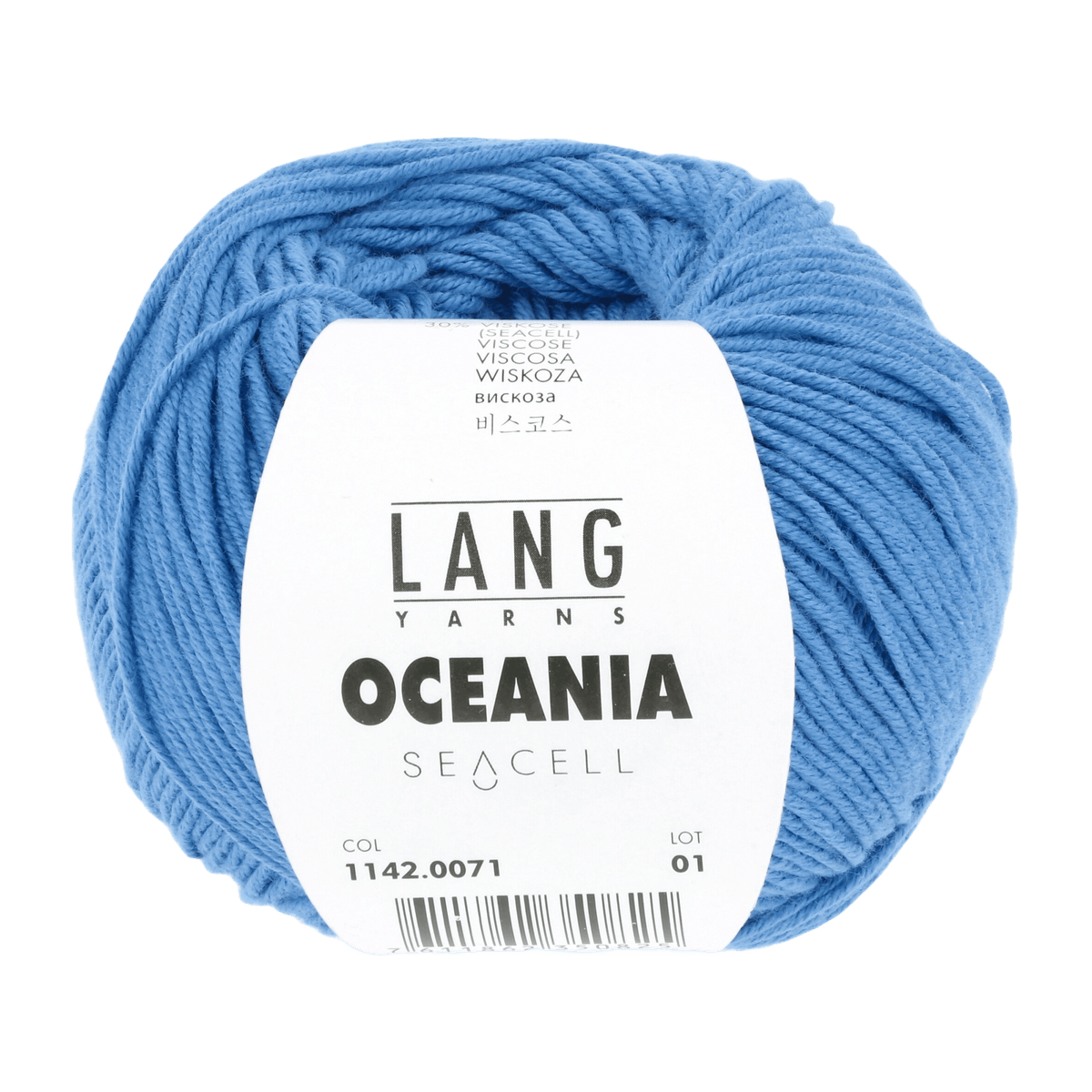 Lang Yarns Knitting Pattern Small - 4 balls / sea 1142.0071 CHIARA Top Pattern Bundle in Oceania by LANGYARNS | Fatto a Mano 280-018