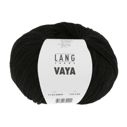 Lang Yarns Knitting Pattern Small - 5 balls / black 1135.0004 Karla Slipover Pattern Bundle in Vaya by LANGYARNS | Fatto a Mano 288-035