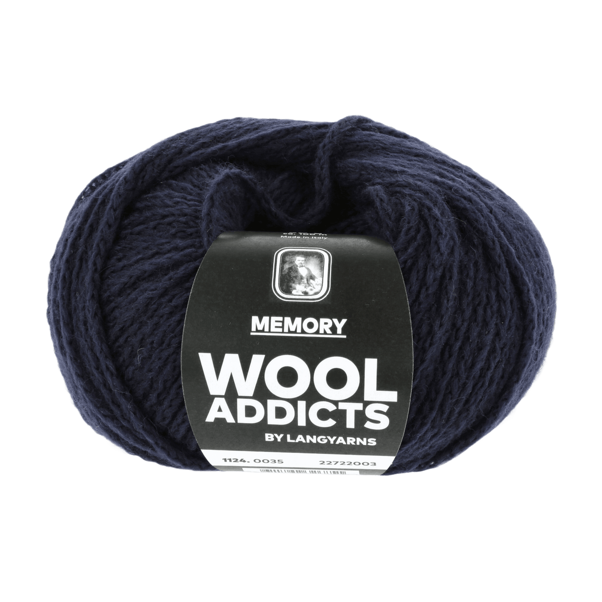 Lang Yarns Knitting Pattern Small - 5 balls / BLUE MARINE 1124.0035 NEXT PEAK Slipover Pattern Bundle in MEMORY by LANGYARNS | WOOLADDICTS #11-015