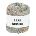 Lang Yarns Knitting Pattern Small - 5 balls / brown/light blue/light yellow 1155.0005 TALISE Sweater Pattern Bundle in Illusion by LANGYARNS | Punto 91-012