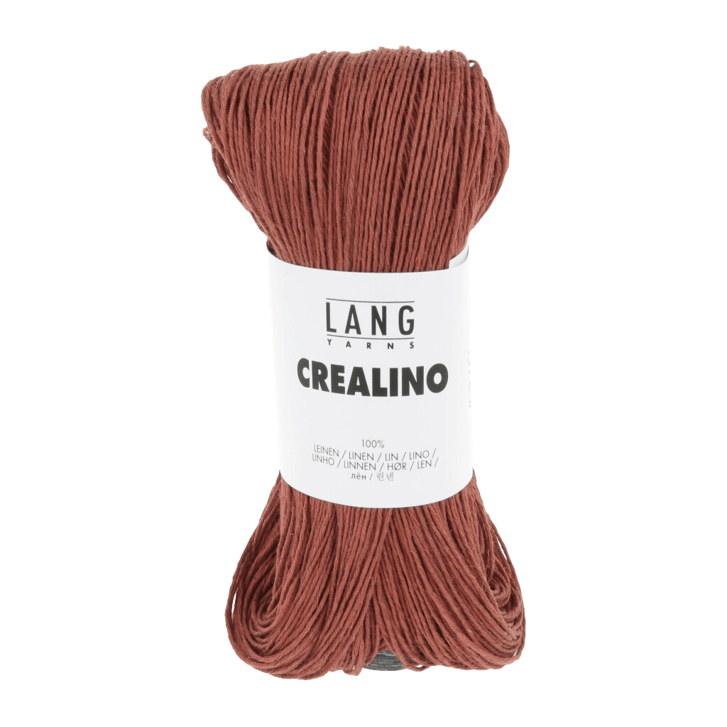 Lang Yarns Knitting Pattern Small - 5 balls / copper 1089.0115 PHILOU Sweater Pattern Bundle in Crealino by LANGYARNS | Fatto a Mano 280-050