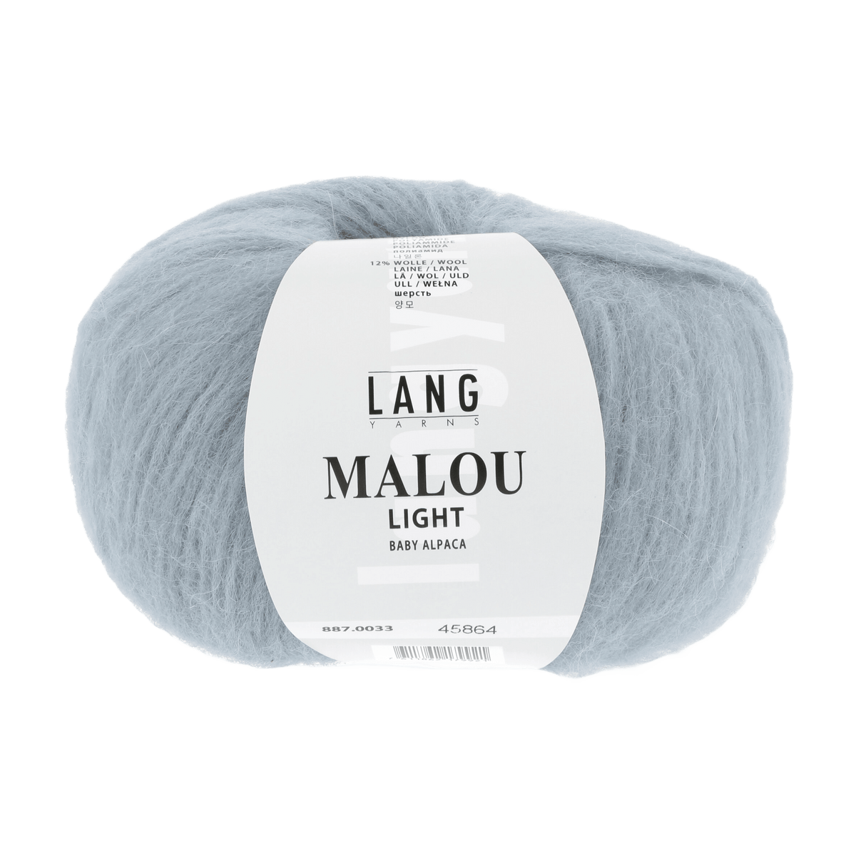 Lang Yarns Knitting Pattern Small - 5 balls / jeans 887.0033 ASTRID Top down sweater Pattern Bundle in MALOU LIGHT by LANGYARNS | Fatto a Mano 278-059