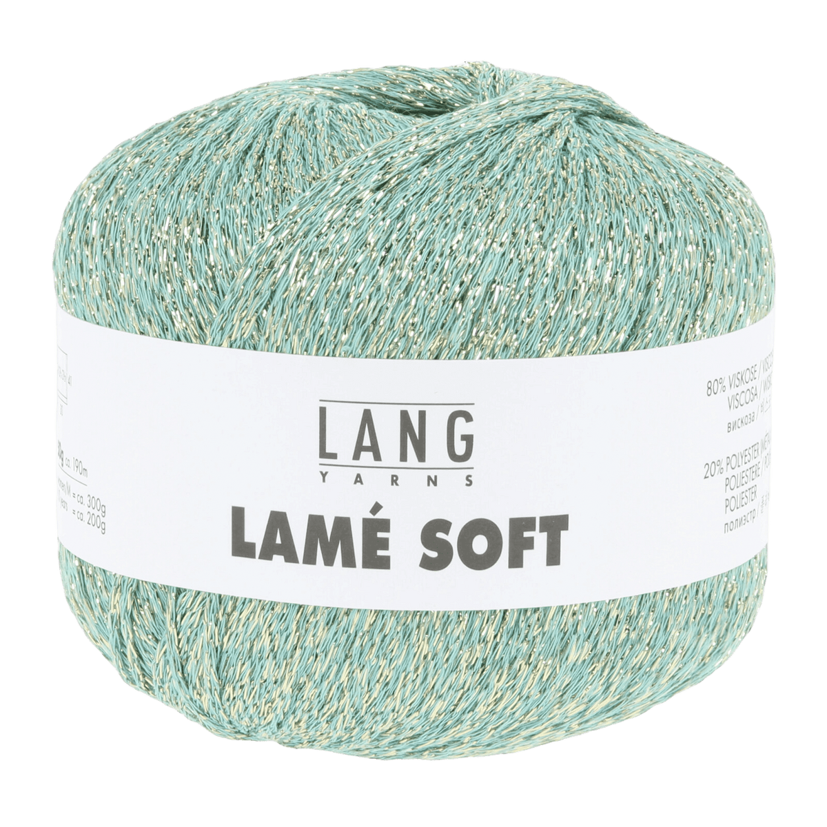 Lang Yarns Knitting Pattern Small - 5 balls / mint 56.0058 Kristel Bolero Pattern Bundle in Lam� Soft by LANGYARNS | Fatto a Mano 288-054