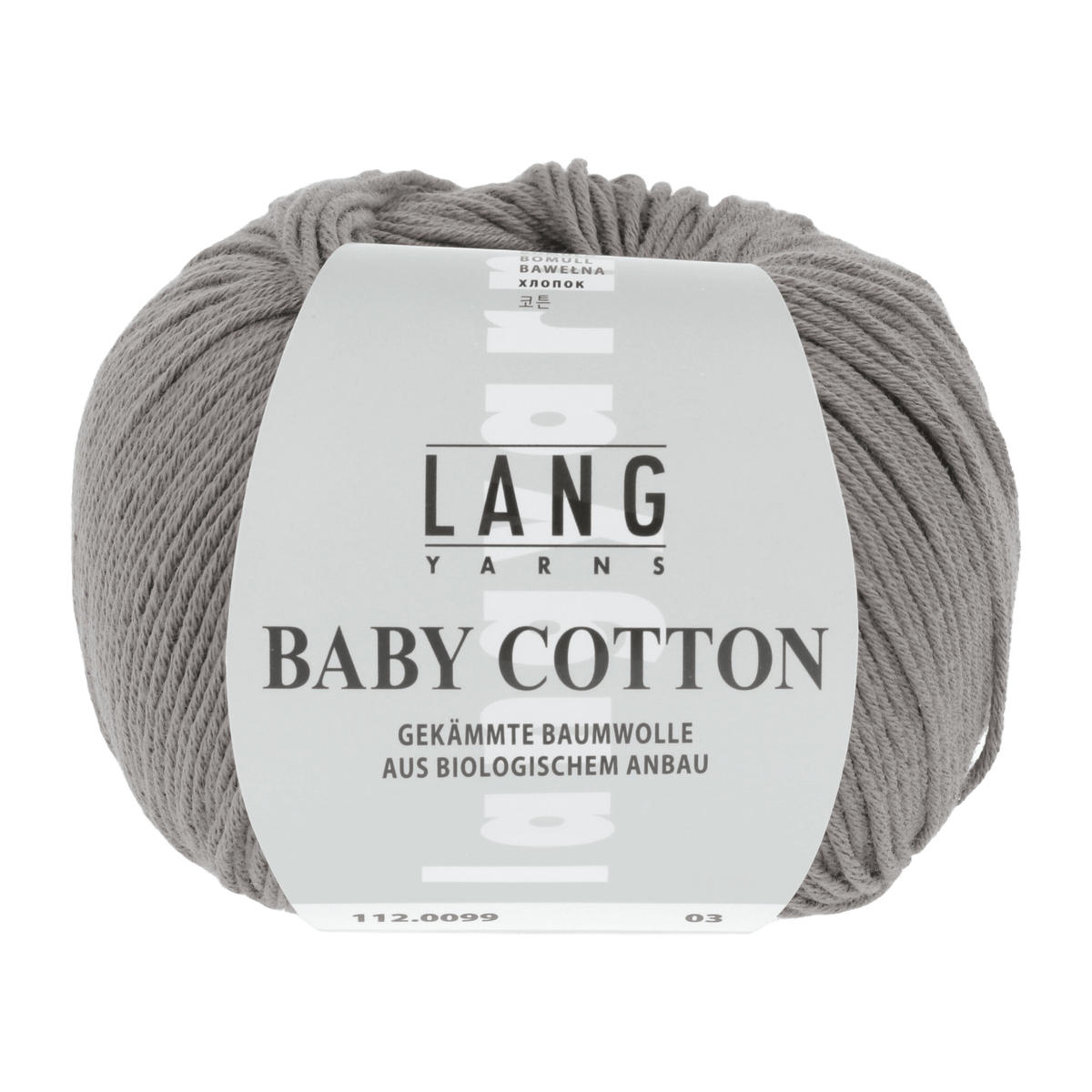 Lang Yarns Knitting Pattern Small - 5 balls / MUD 112.0099 GOLDIE Skirt Pattern Bundle in Baby Cotton by LANGYARNS | Fatto a Mano 284-023