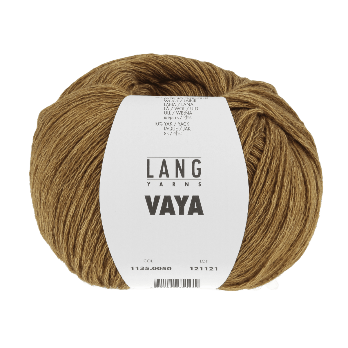 Lang Yarns Knitting Pattern Small - 5 balls / mustard yellow 1135.0050 Karla Slipover Pattern Bundle in Vaya by LANGYARNS | Fatto a Mano 288-035