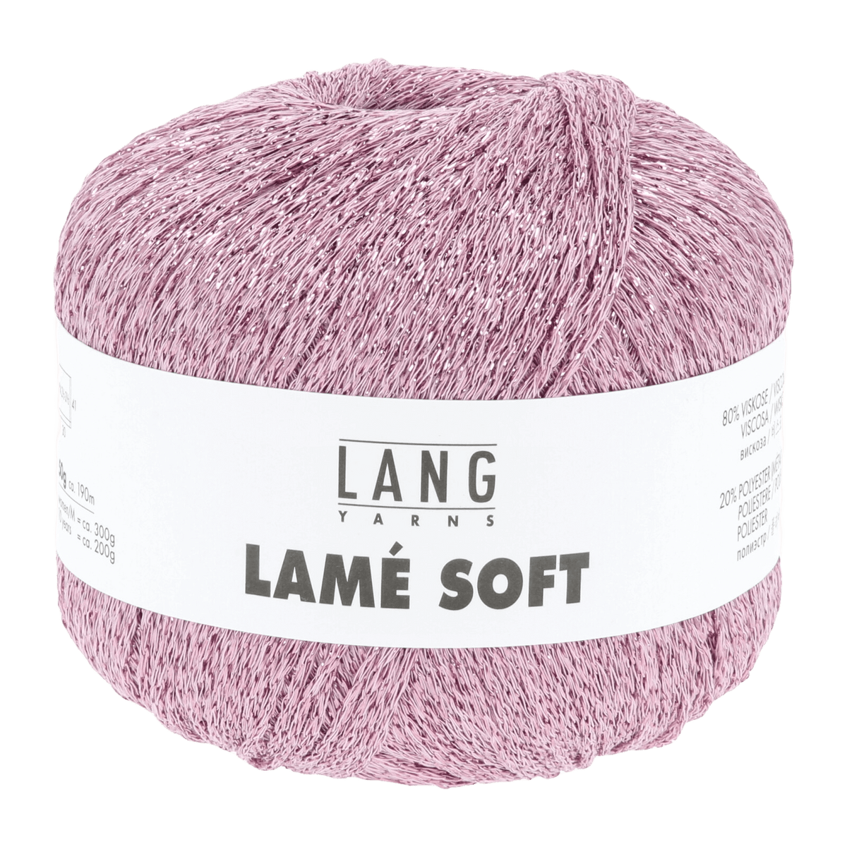 Lang Yarns Knitting Pattern Small - 5 balls / rose 56.0009 Blair Crochet Top Pattern Bundle in Lam� Soft by LANGYARNS | Fatto a Mano 288-033