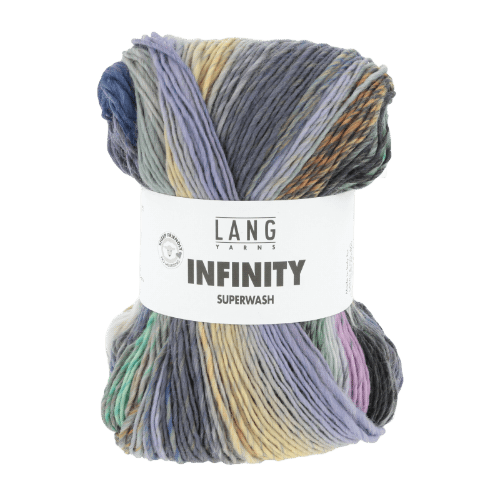 Lang Yarns Knitting Pattern Small - 6 balls / AURORA DREAMS 1164.0004 ODINA Sweater Pattern Bundle in Infinity by LANGYARNS | Punto 85