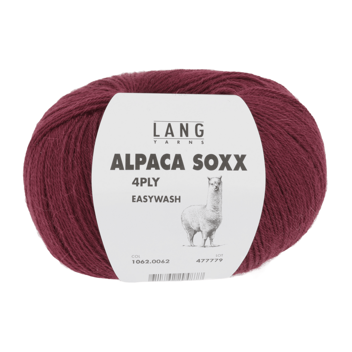 Lang Yarns Knitting Pattern Small - 6 balls / burgundy 1062.0062 ARCADIA Sweater Pattern Bundle in Alpaca Soxx 4ply by LANGYARNS | Punto 76-003